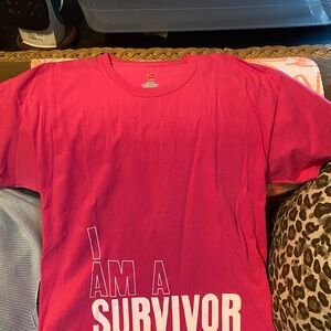 Pink 'I Am A Survivor' T-Shirt